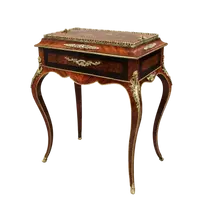 Jardiniere ancienne table à fleurs Napoléon III marquetée 19ème siècle