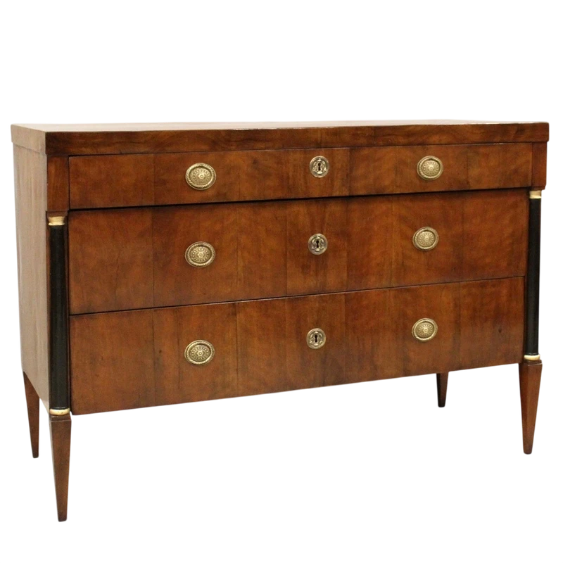 Antique walnut 18th century Direttorio chest of drawers