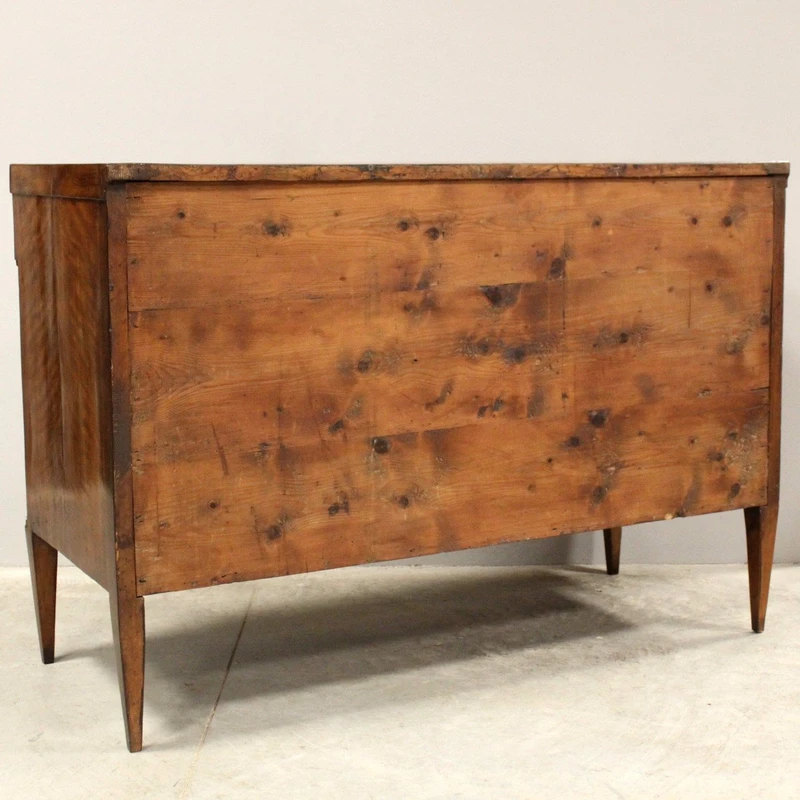 Antique walnut 18th century Direttorio chest of drawers