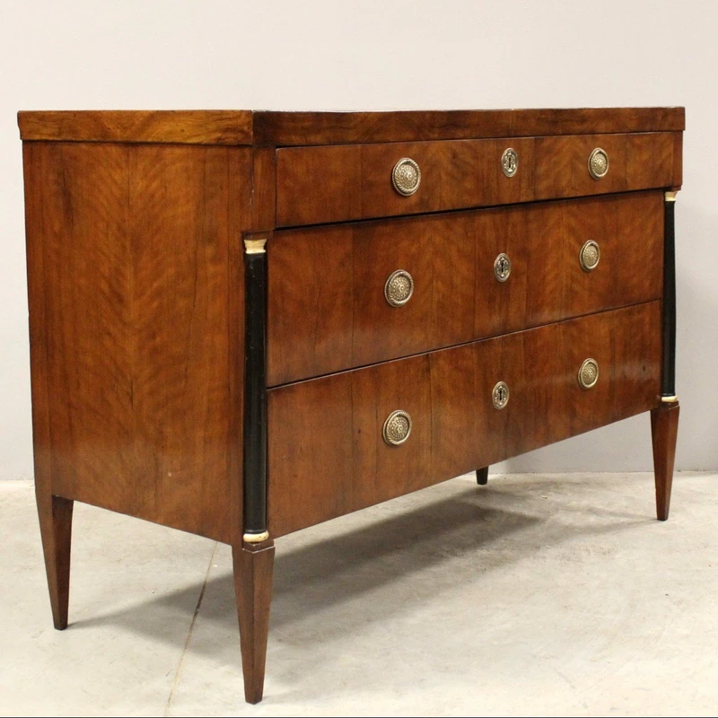 Antique walnut 18th century Direttorio chest of drawers