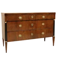 Antique walnut 18th century Direttorio chest of drawers