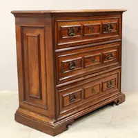 Antique walnut dresser chest of drawers 17th century