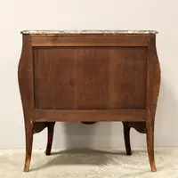 Antique Napoleon III dresser chest of drawers inlaid 19th century