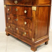 Antique Empire chest of drawers in walnut 19th century
