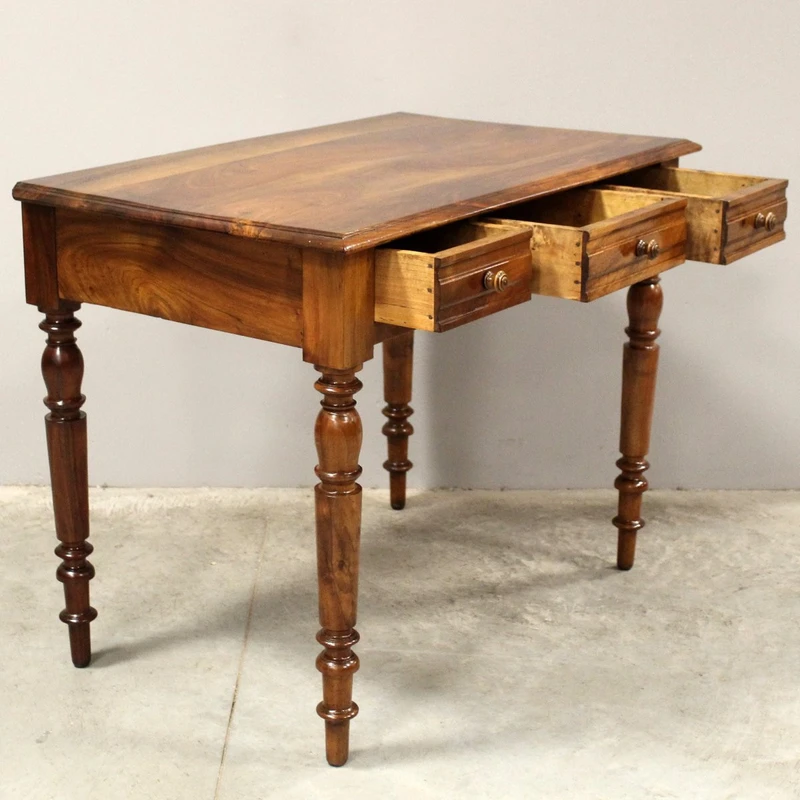 Antique walnut writing table 19th century