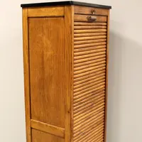 Antique file cabinet shutter classifier