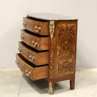 Ancienne commode Napoléon III marquetée 19ème siècle