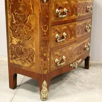 Ancienne commode Napoléon III marquetée 19ème siècle