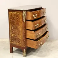 Ancienne commode Napoléon III marquetée 19ème siècle