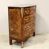Ancienne commode Napoléon III marquetée 19ème siècle