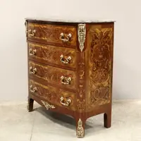 Ancienne commode Napoléon III marquetée 19ème siècle