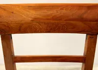 Chaise ancienne en noyer marqueté 19ème siècle