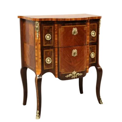 Antique Napoleon III dresser chest of drawers inlaid 19th century