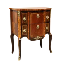 Antico cassettone comò Napoleone III intarsiato 19°secolo