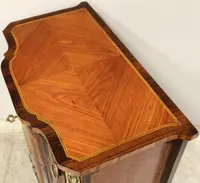 Antico cassettone comò Napoleone III intarsiato 19°secolo