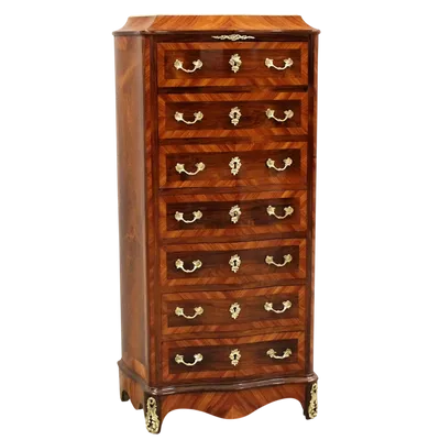 Antique Napoleon III secretaire inlaid 19th century