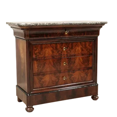Antique Louis Philippe dresser in mahogany 19th century