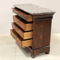 Antico cassettone comò Luigi Filippo in mogano 19°secolo