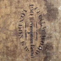 Antico Dipinto ad olio su tela con cornice dorata 19°secolo