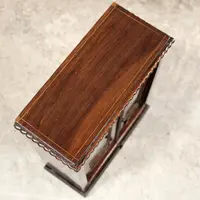 Antico modellino miniatura vetrina cristalliera in palissandro 19°secolo