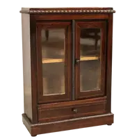 Antico modellino miniatura vetrina cristalliera in palissandro 19°secolo