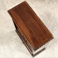 Antico modellino miniatura vetrina cristalliera in palissandro 19°secolo