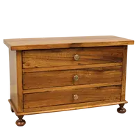 Antico modellino miniatura cassettone comò in noce 19°secolo