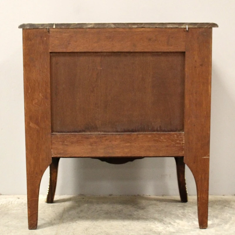 Antico cassettone comò Napoleone III intarsiato 19°secolo