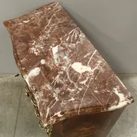 Antico cassettone comò Napoleone III intarsiato 19°secolo