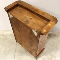 Antica vetrina cristalliera pensile Luigi Filippo in noce 19°secolo