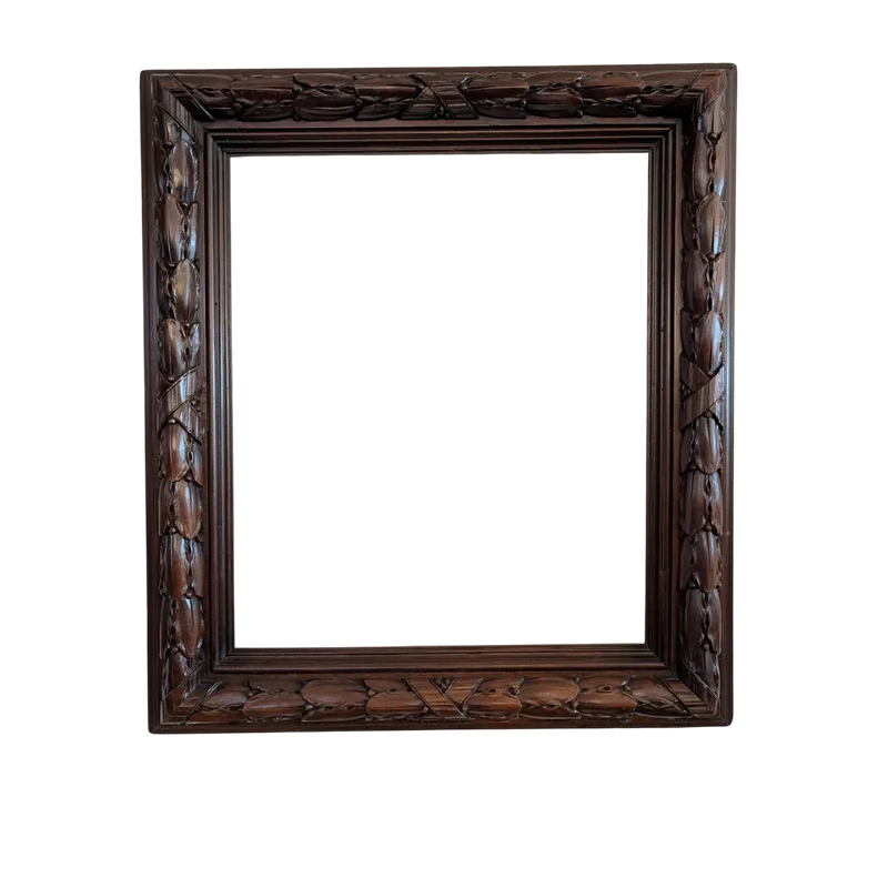 Italian carved solid wood frame, second half 19th century