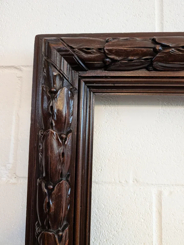 Italian carved solid wood frame, second half 19th century