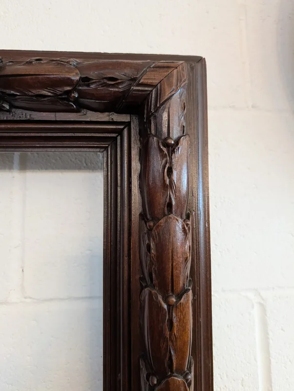 Italian carved solid wood frame, second half 19th century