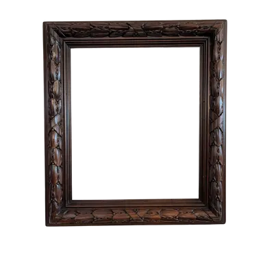 Italian carved solid wood frame, second half 19th century