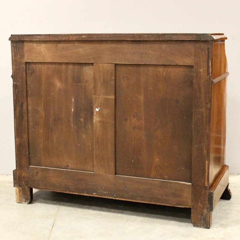 Ancienne commode à abattant en noyer Louis Philippe 19ème siècle