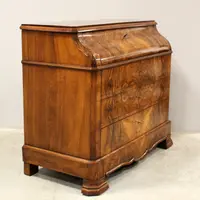 Ancienne commode à abattant en noyer Louis Philippe 19ème siècle