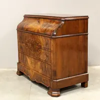 Ancienne commode à abattant en noyer Louis Philippe 19ème siècle