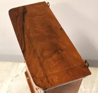 Antico modellino miniatura settimanale cassettiera Luigi Filippo in noce 19°secolo