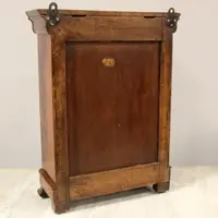 Antico modellino miniatura settimanale cassettiera Luigi Filippo in noce 19°secolo