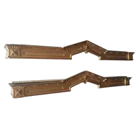 Paire de panneaux en bois doré 19ème siècle