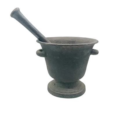 GRANDE MORTAIO IN FERRO AREA TOSCANA XVIII SECOLO