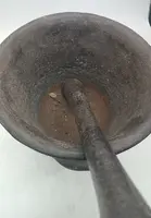 LARGE IRON MORTAR TUSCAN AREA XVIII CENTURY