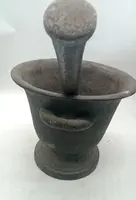 LARGE IRON MORTAR TUSCAN AREA XVIII CENTURY