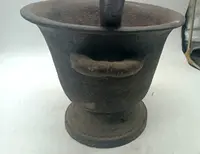 LARGE IRON MORTAR TUSCAN AREA XVIII CENTURY