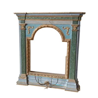 Antica Edicola ,  Cornice laccata e dorata XVIII secolo