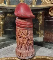 Scultura fallica balinese in legno intagliato del 1920