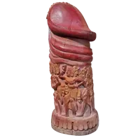 Scultura fallica balinese in legno intagliato del 1920