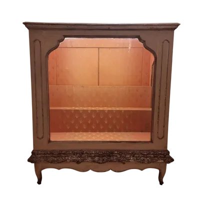 Vitrine piémontaise de la fin du XVIIIe siècle, laquée d'ivoire, avec corniche mecca en argent