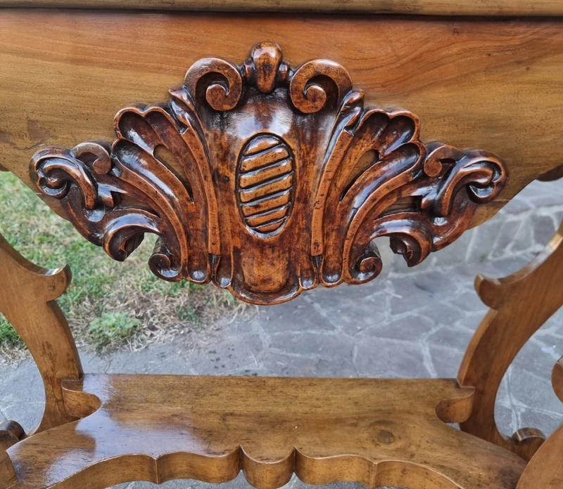 Consolle in noce dell’800 Toscana Carlo X