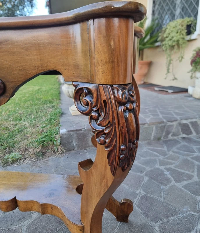 Consolle in noce dell’800 Toscana Carlo X